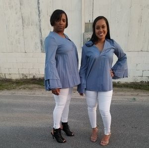 Blue Bell Sleeve Top